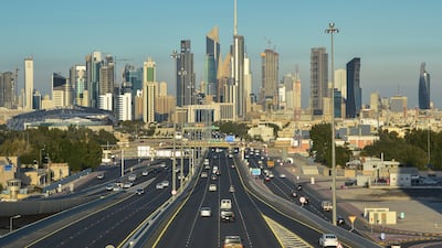 Jahra Road leading to central Kuwait City. Kuwait International Airport lies to the south of the capital. Bloomberg
