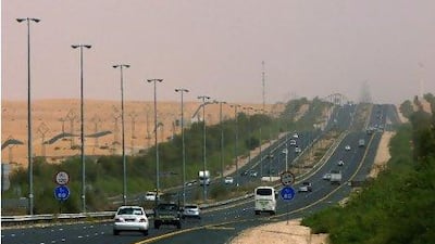 The Dubai-Al Ain Road.