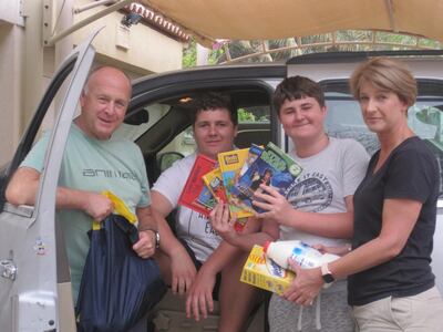 The entire Harries family has been involved in the Stop and Help initiative. Heather Harries