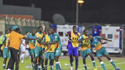 It does not matter who scores a goal as long as Ivory Coast team celebrate the effort together. Sarah Dea / The National