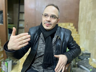 Abdullatif Arnab, a soap seller in Aleppo, hopes for the new government to maintain security. Lizzie Porter / The National