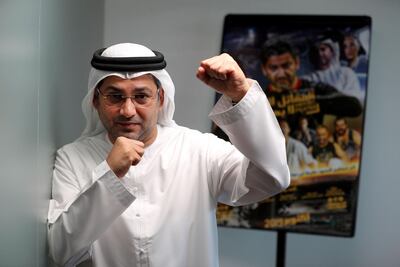 Emirati MMA fighter Adel Al Hallawi. Chris Whiteoak / The National