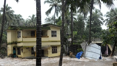 Flooding in Kozhikode, Kerala on August 9, 2018 following heavy rains. AP Photo