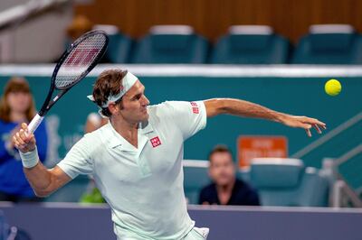 Roger Federer was tested by Radu Albot before progressing to the Miami Open third round. AP Photo