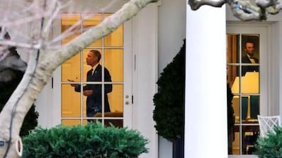Barack Obama, the US president, in the Oval Office this week. Jewel Samad / AFP