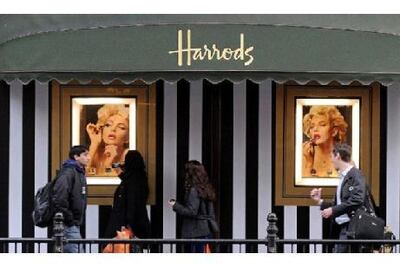 British luxury store Harrods in London