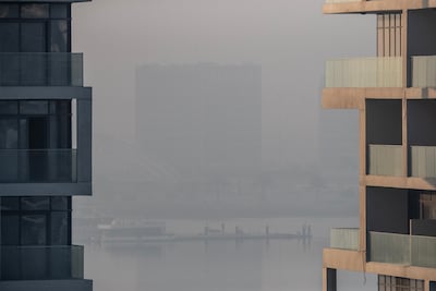 Al Seef, Abu Dhabi, as seen from Yas Island. The National