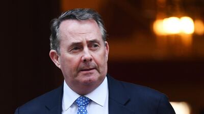 British Secretary for international trade Liam Fox departs 10 Downing Street in London, 26 February 2019. EPA