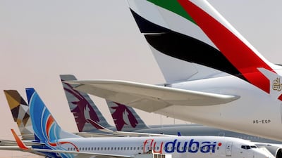 UAE will work to reopen all land, sea and airports for incoming and outgoing transport, says Khalid Abdullah Belhoul, Undersecretary of the Ministry of Foreign Affairs and International Co-operation. Getty Images
