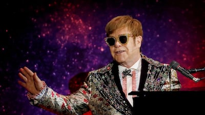 FILE PHOTO: Singer Elton John performs before announcing his final 'Farewell Yellow Brick Road' tour in Manhattan, New York, NY, U.S., January 24, 2018. REUTERS/Shannon Stapleton/File Photo
