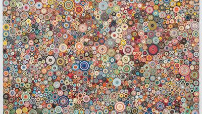 The work of Iranian artist Hadieh Shafie entitled '25750 pages' is included in this year's Christie's 'Middle Eastern Modern & Contemporary Art' auction in October. Courtesy of Christie's