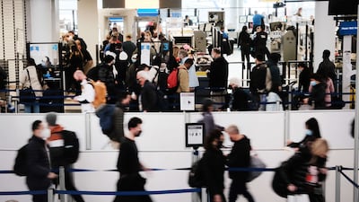 More than 100 million Americans are expected to travel for the holiday season this year as Covid-19 infections surge throughout the country. Getty Images / AFP