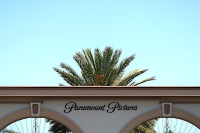 Main entrance to Paramount Studios in Los Angeles, California. The Redstone family owns a majority of the voting stock in Paramount through National Amusements, a family holding company. EPA