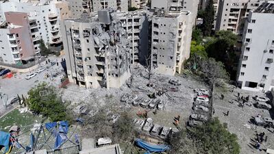 A residential site in Beersheva, Israel, after an Iranian missile attack on June 24, 2025. Reuters
