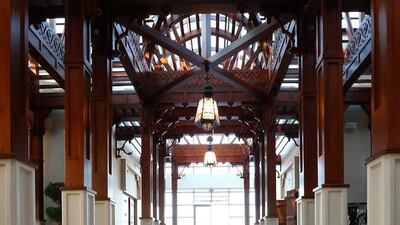 The building labelled Al Souq isn’t a souq at all, but four dining outlets — beautifully decorated restaurants with mosaics of fish, turtles and all kinds of kaleidoscopic designs along the floors and walls.