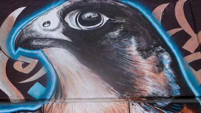 A falcon by Talal Shehab.