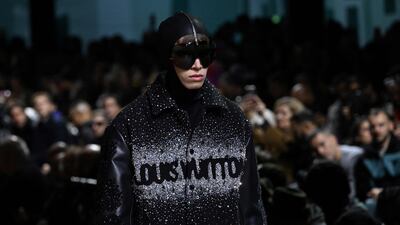 The biker trend also made an appearance. AFP