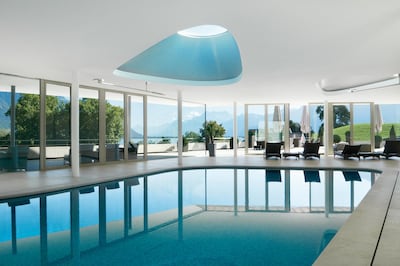 The spa pool. Clinique La Prairie