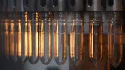 Bottles are produced for Sriracha Hot Chili Sauce at the Huy Fong Foods plant. David McNew / Getty Images / AFP