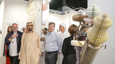 Sheikh Mohammed bin Rashid visited Art Dubai.