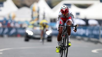 UAE cyclist Yousif Mirza can serve as an inspiration to all Emiratis who want to take a plunge into the sport. Christopher Pike / The National