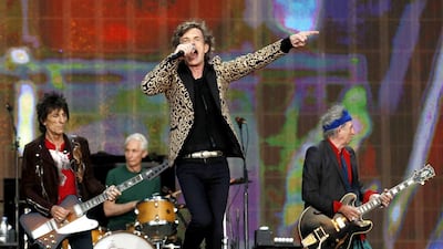 The Rolling Stones will perform at du Arena on Yas Island on February 21. Luke MacGregor / Reuters