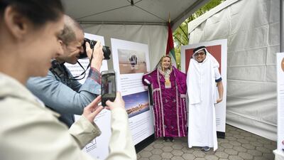 People enjoy the festive atmosphere at the 2019 UAE Healthy Kidney 10K Run.