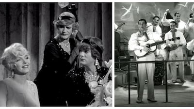 ‘Some Like It Hot’: The 1959 classic stars Jack Lemmon and Tony Curtis as guys on the run from the mob who disguise themselves as women. The film was based on the 1935 French original ‘Fanfare d’amour’. It also enjoyed a West German remake in between, with ‘Fanfares of Love’ coming out in 1951. Courtesy Solar-Films, Mirisch Company