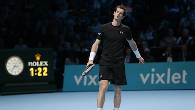 Andy Murray reacts during his match against Rafael Nadal. Suzanne Plunkett / Reuters