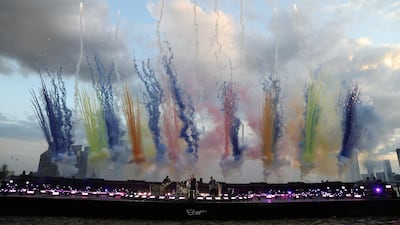 Coldplay perform at Trinity Buoy Wharf in London for the Brit Awards 2021. AFP