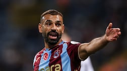 Mohamed Salah of Trabzonspor during the Turkish Super Lig match against Kasimpasa at the Recep Tayyip Erdogan Stadium in Istanbul. Getty Images