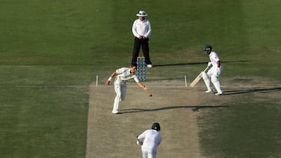 Day two of The Third Test match between New Zealand and Pakistan at Zayed Cricket Stadium in Abu Dhabi. Francois Nel / Getty Images