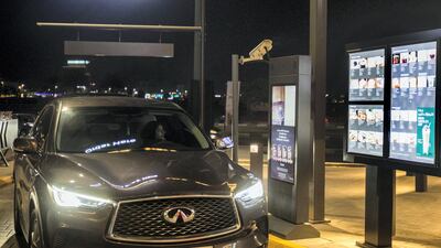 The first drive-thru Starbucks in Ras Al Khaimah at the Grove Village Mall. Ruel Pableo for The National