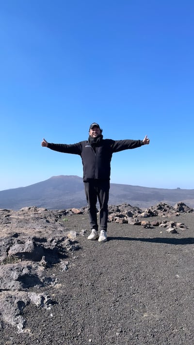 Saad Tazi, general manager at Khaybar Volcano Camp. Mariam Nihal / The National