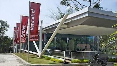 Kochi, pictured, is expected to see the construction of its SmartCity project start within the next five months. Simon de Trey-White for The National