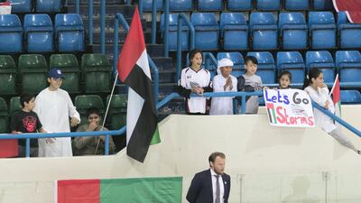 Fans cheer on the teams. Reem Mohammed / The National