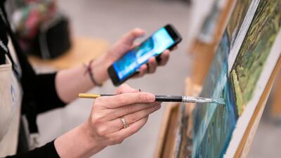 Workshop spaces at the Cultural Foundation of Abu Dhabi. Reem Mohammed / The National