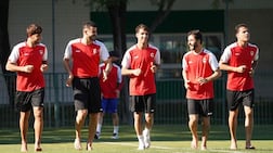 The first training session for Iraqi national team in Monterrey, Mexico, in preparation for the Intercontinental Playoff for the 2026 World Cup. Photo: Iraq National Football Team