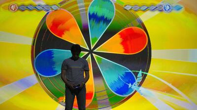 A gamer demonstrates the game Entwined during a Sony Computer Entertainment America media briefing. Mario Anzuoni / Reuters