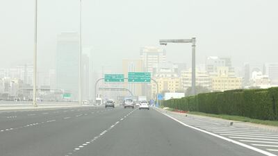 Poor visibility in Abu Dhabi. Khushnum Bhandari for The National