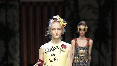 Dolce&Gabbana Spring/Summer 2016 collection. Courtesy Dolce&Gabbana