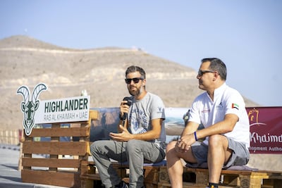 Fadi Hachicho, managing director of Highlander UAE (left) and Raki Phillips, chief executive of Ras Al Khaimah Tourism Development Authority.