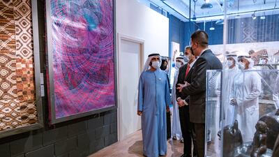 Sheikh Mohammed bin Rashid, Vice President and Ruler of Dubai, visits Expo 2020 Dubai.