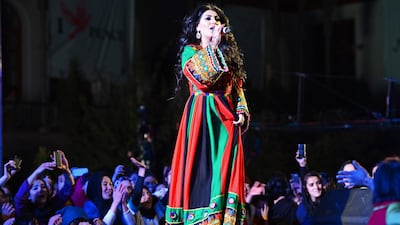 Aryana Sayeed is part of the modern crop of Afghani pop singers. AFP
