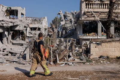 Buildings hit during a ballistic missile attack by Iran, in Rishon Lezion, Israel, on Saturday, June 14. Bloomberg