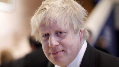 The Mayor of London Boris Johnson is a huge fan of ping-pong, which he calls 'whiff-whaff''. Reuters / Michael Buholzer