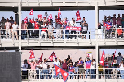 Nepal's supporters turned out in large numbers in Muscat. Photo: ICC