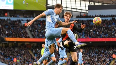 John Stones - 7: England centre-half strolled through game with Everton’s attacking threat virtually non-existent. AFP