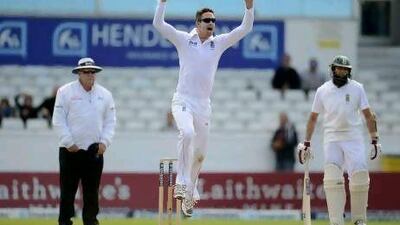 Kevin Pietersen took three South African wickets for 52 runs - his best bowling figures in Tests. Philip Brown / Reuters