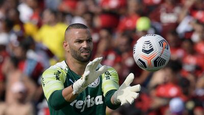 Weverton earns £13,000 a week at Palmeiras. AFP